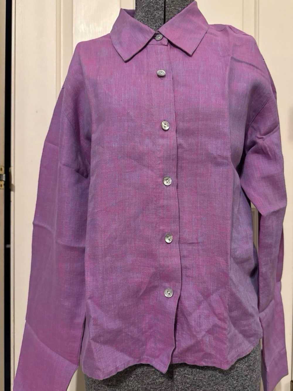 Karen Kane Women's Lavender Button-Up Shirt Jacket and Pants